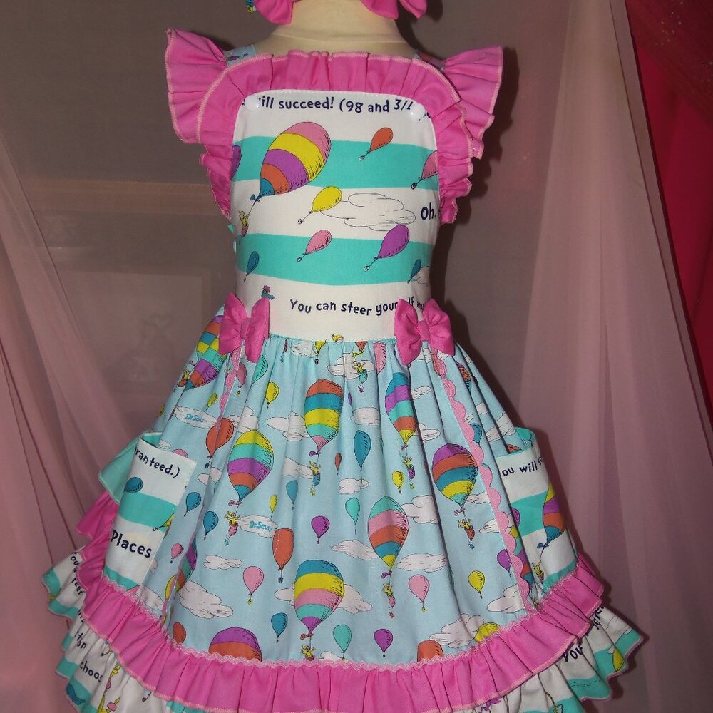 On the Places you'll go  Dr Seuss Kids Dress
